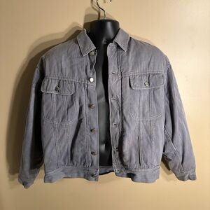 Vintage Grey Jean Jacket! Super Warm